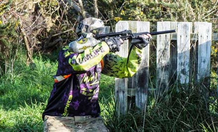 $18 for 2.5 Hours of Paintball incl. 200 Rounds of Paintballs, Gun, Mask, Overalls, Gloves & Referee (value up to $40)