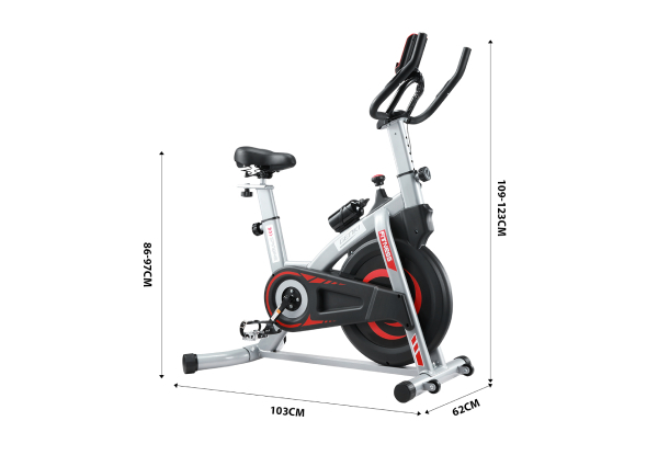 Genki Spin Exercise Bike with Adjustable Resistance - Two Colours Available