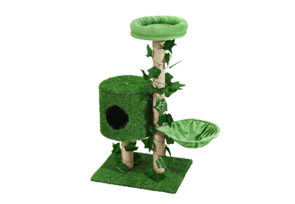 Petscene Cat Tree Tower with Artificial Grass