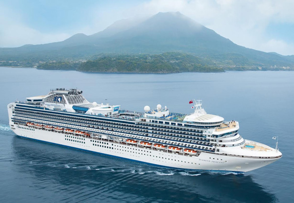 From $7,199 for a 14-Night South East Asia Fly/Cruise/Stay Package Aboard Diamond Princess for Two People incl. Return Flights, Three Nights in Singapore & Cruise