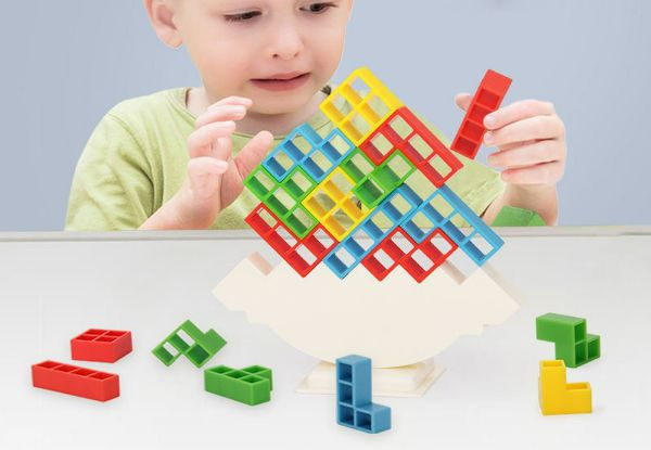 Tetra Tower Game Stacking Blocks - Available in Two Options