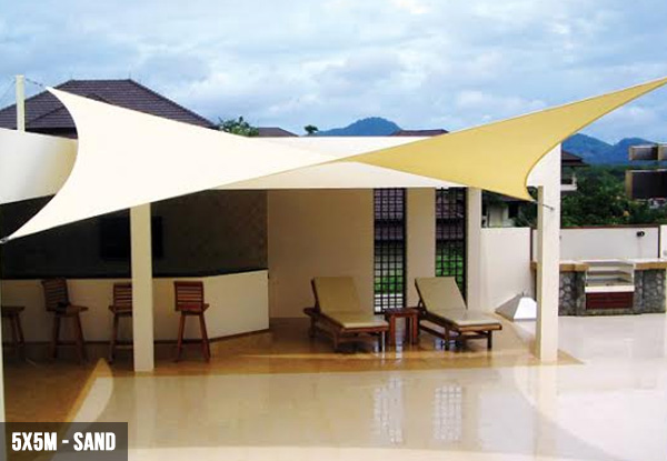 From $45 for a Water-Resistant Heavy-Duty Winter Shade Sail in Various Sizes & Colours