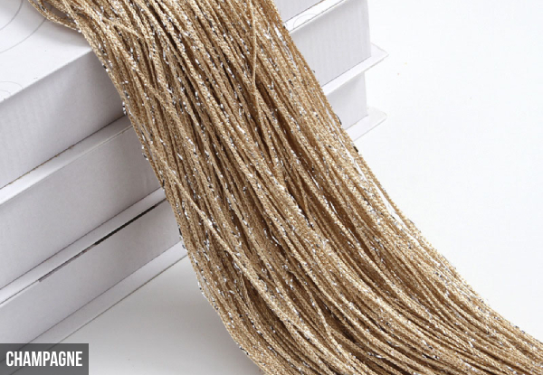 Glitter String Door Curtain - Eight Colours Available