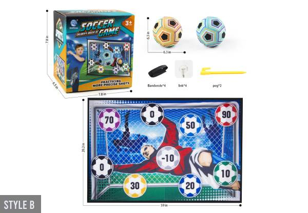 Sticky Soccer Kicking Target Set - Two Styles Available