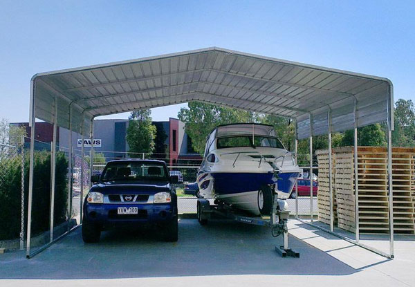 $1,799 for a Huge 6 x 6m Heavy Duty Galvanised Steel Double Car Port