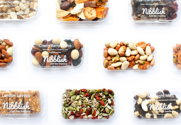 $39.95 for Five Nibblish Snack Boxes Sent Weekly (value $44.95)
