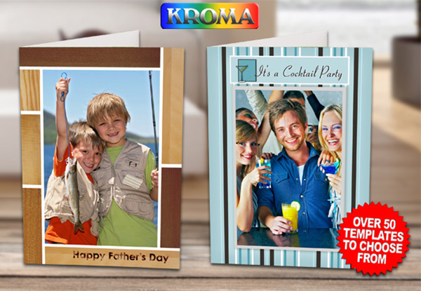 $16 for a Pack of 20 Personalised Greeting Cards incl. Nationwide Delivery – Options Available for Two or Four Packs