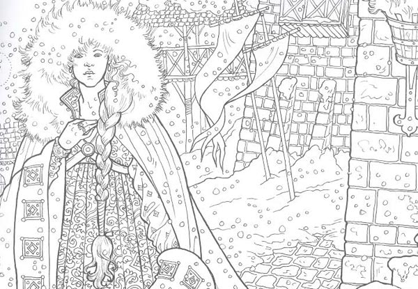 game of thrones coloring book pages colored - photo #49