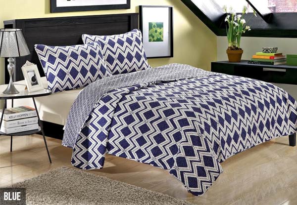 $79 for a Queen Quilt Set or $89 for a King Set - Four Colours Available (value up to $199)