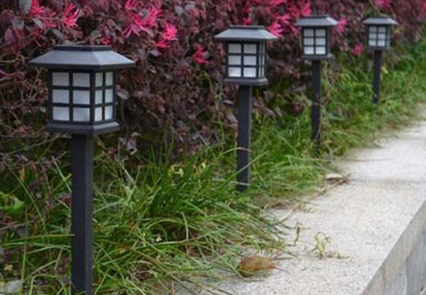 $19.90 for a Three-Pack of Solar Power LED Lawn Lights