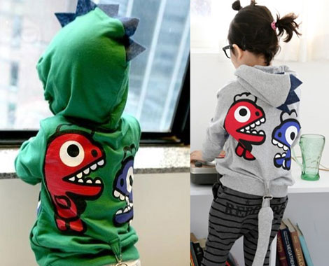 $19 for a Kids' Dinosaur Hoodie with Detachable Tail