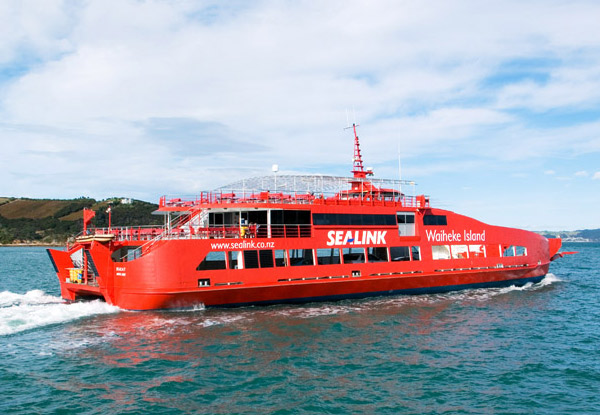 $125 for a Return Car Ferry to Waiheke Island for up to Four Passengers (value up to $314)