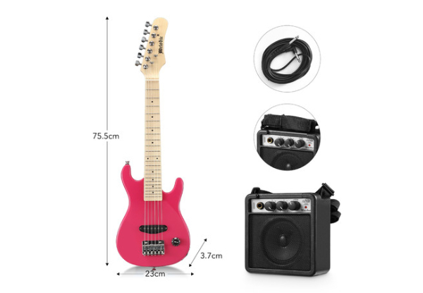 30-Inch Melodic Kids Electric Guitar incl. 5W Amplifier, Carrier Bag & Accessories - Three Colours Available