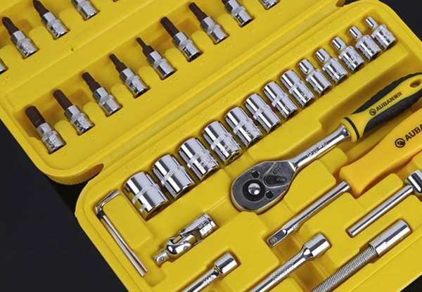 $44.90 for a 46-Piece Car Repair Tool Set with Case