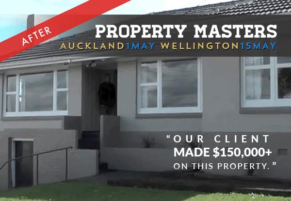 $29 for Two Tickets To 'The Property Masters' Property Investment Seminar on the 15th May in Wellington incl. $75 GrabOne Credit & Seven Bonus Gifts (value up to $1,292)