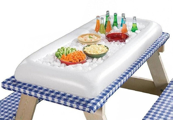 Inflatable Ice Serving Buffet Bar with Drain Plug