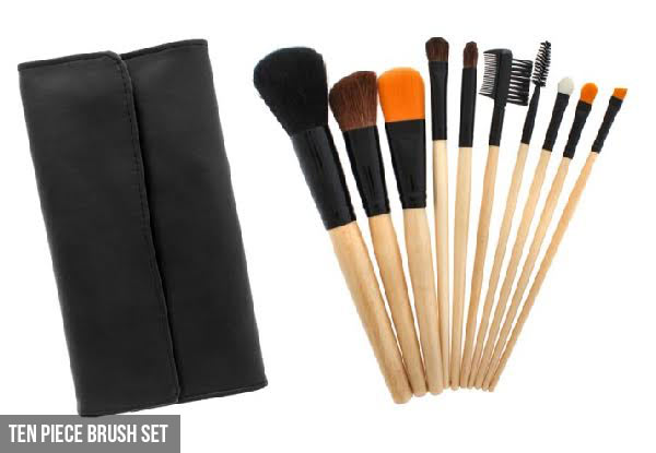 $29 for a 12-Piece Pro Brush Make-Up Set, or $39 for a Ten-Piece Cosmetic Brush Set