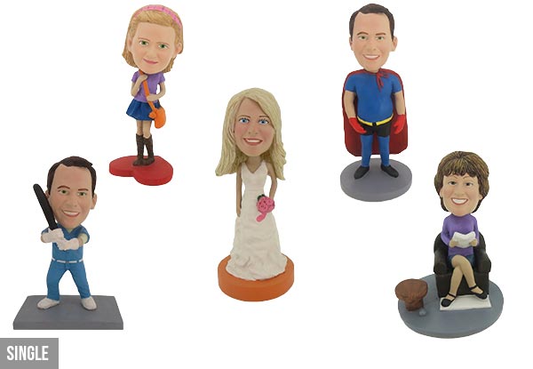 $59 for a Custom Made Personalised Bobblehead – Delivery Charge Applies