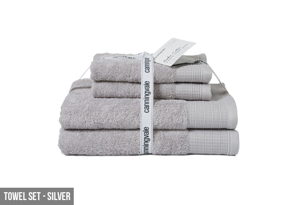 $49.95 for a Canningvale Four-Piece Bamboo Cotton Towel Pack or $34.95 for a Bath Mat incl. Nationwide Delivery
