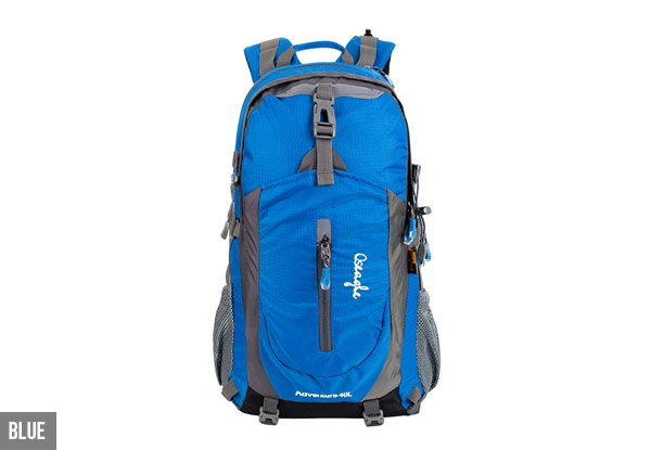 $35 for a 40L Water-Resistant Ergonomic Backpack – Available in Four Colours with Bonus Rain Cover