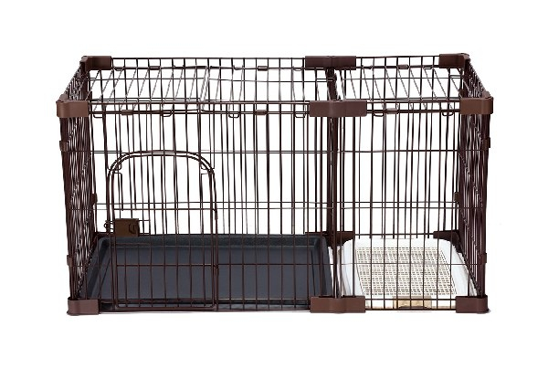 Large Pet Crate with Toilet Tray
