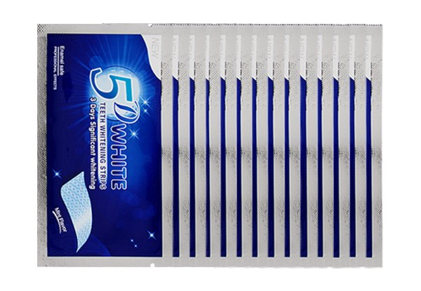 14 5D Gel Teeth Whitening Strips - Option for Two & Four-Pack