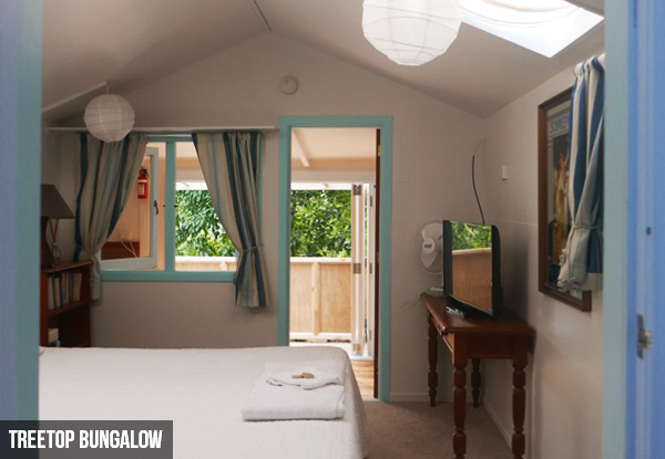 $299 for a Two-Night Waiheke Escape for Two People in the Treetops or Mudbrick Bungalows
