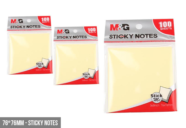 $8 for a Six-Pack of 76 x 51mm Multi-Colour Sticky Notes incl. Free Delivery