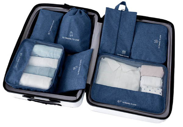 Seven-Pack Travel Luggage Organiser - Five Colours Available