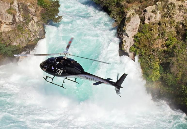 $359 for a Scenic Helicopter Flight Over Taupo Landing at the Hilton Hotel & a Two-Course Lunch for Two People (value up to $462)