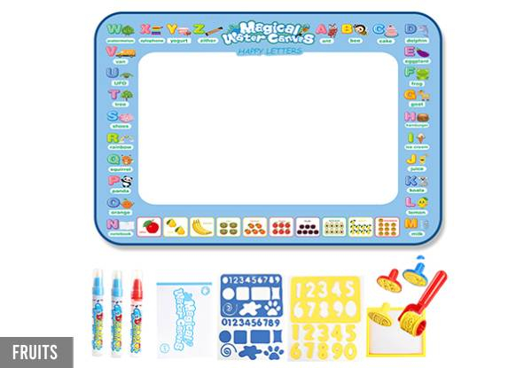 Kids Reusable Aqua Magic Doodle Mat - Seven Options Available