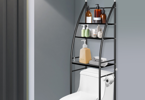 Dutxa Three-Tier Over-the-Toilet Shelf Rack Stand - Two Colours Available