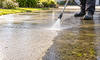 Driveway Waterblasting Chemical Clean