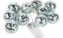 10-LED Mirror Ball Fairy String Disco Lights