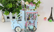 3D Flower Wagon Pop-up Card