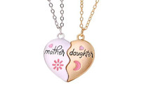 2pcs Mother & Daughter Necklace Set