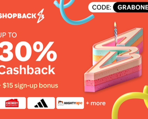 ShopBack up to 30% Cashback Bonus