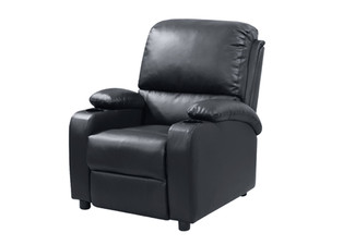 PU Push Back Recliner with Cup Holder