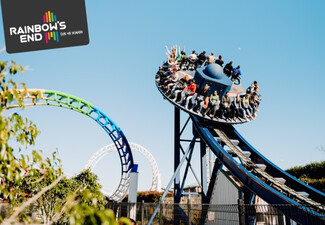 Rainbow's End Single Superpass incl. Unlimited Entry to All Rides - Options for Four Superpasses, Four Superpasses incl. Gem Panning Experience and Photo, or Four Superpasses incl. Virtual Reality Quad Play & Arcade Credit - Valid for Daytime Sessions