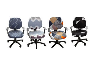 Stretchable Office Chair Slipcover Protector - Available in Four Styles