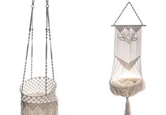Hanging Rope Decorative Cat Bed - Two Options Available