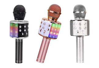 Four-in-One Handheld Wireless Karaoke Microphone - Available in Three Colours