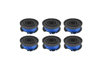 Six-Pack Replacement Strimmer Spools Compatible with Ryobi Trimmer