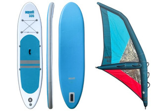 Aquafi Pacific iSUP & Zephyr Sail Package Incl. Inflatable Paddleboard & Sail