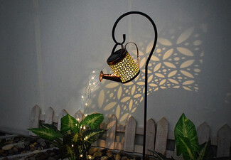 Metal Solar Watering Can Lights