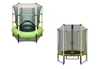 Kids Trampoline with Safety Enclosure Net - Two Options Available