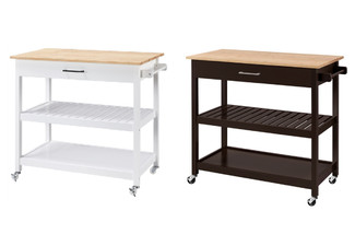 Mobile Kitchen Trolley Cart - Two Colours Available