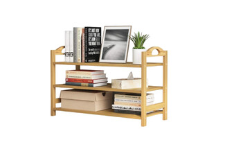 Bamboo Shoe Rack Storage Organiser - Options for Three, Four & Five-Tiers