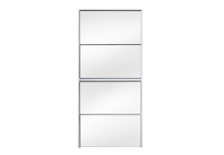 Four-Layer Mirrored Shoe Cabinet