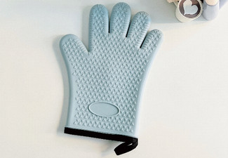 Five-Finger Silicone Heat-Resistant BBQ Gloves - Four-Colours Available & Option for Two-Pack